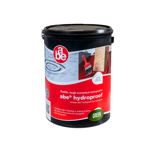 Abe Hydroproof Green 5lt Waterproofing + 200mm X 10m Membrane