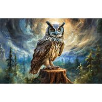 Rooted Art Home Decor Wall Art - Owl
