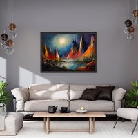 Rooted Art Home Decor Wall Art - Mountains