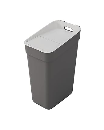 Keter Ready to Collect Waste Bin, 30 Liter Capacity, Grey